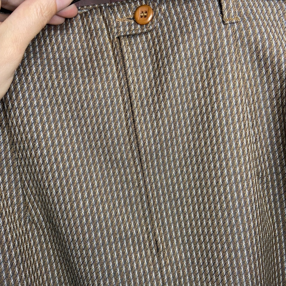 Classic Pendleton Brown Wool Knee-Length Skirt - image 4